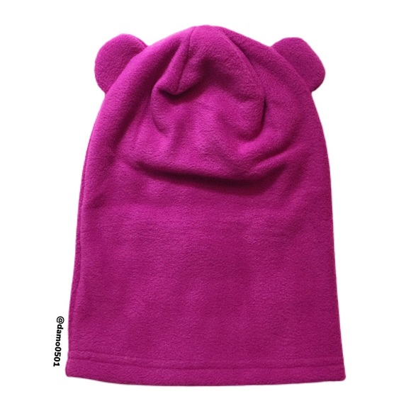 NWT Joe Fresh Toddler Fuchsia Fleece Balaclava Hat - Picture 5 of 8